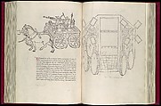 De Re Militari (On the Military Arts), Roberto Valturio (Italian, Rimini 1405–1475 Rimini), Printed book with 82 woodcut illustrations impressed by hand; illuminated initials and descriptive captions also added by hand