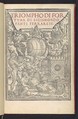 Triompho di Fortuna, Sigismundo Fanti (Italian, born Ferrara, active Venice 16th century), Printed book with woodcut illustrations