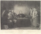 The Seven Ages, Fifth Age: The Justice (Shakespeare, As You Like It, Act 2, Scene 7), Peter Simon British, Stipple engraving
