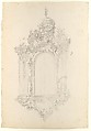 Ornamental Design for Niche, Workshop of Leonardo Marini (Italian, Piedmontese documented ca. 1730–after 1797), Leadpoint or graphite