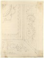 Design for Ceiling, Workshop of Leonardo Marini (Italian, Piedmontese documented ca. 1730–after 1797), Graphite or leadpoint with ruled and compass construction