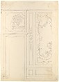 Wall Design, Workshop of Leonardo Marini (Italian, Piedmontese documented ca. 1730–after 1797), Leadpoint or graphite with ruled and compass construction