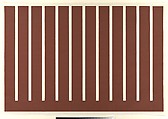 Untitled, Donald Judd (American, Excelsior Springs, Missouri 1928–1994 Marfa, Texas), A set of four woodcuts printed in Venetian red