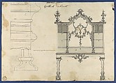 Gothick [Gothic] Cabinet, from Chippendale Drawings, Vol. II, Thomas Chippendale (British, baptised Otley, West Yorkshire 1718–1779 London), Black ink, gray wash
