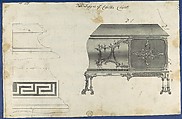 Two Designs for Clothes Chest, from Chippendale Drawings, Vol. II, Thomas Chippendale (British, baptised Otley, West Yorkshire 1718–1779 London), Black ink, gray wash