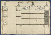 China Shelf, from Chippendale Drawings, Vol. II, Thomas Chippendale (British, baptised Otley, West Yorkshire 1718–1779 London), Black ink, gray wash