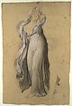 Group of studies for "Castor and Pollux Freeing Helen", Joseph-Ferdinand Lancrenon (French, Lods 1794–1874 Lods), See records for individual drawings