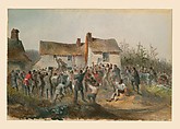September 8th at Heart's Content, the day of the successful termination of the work of laying, recovering, completing and testing the Atlantic Telegraph Cables of 1865 and 1866, Robert Charles Dudley (British, 1826–1909), Watercolor over graphite with touches of gouache (bodycolor)