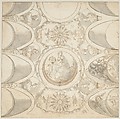 Design for Ceiling with Allegorical Figure of Astronomy., Giovanni Battista Crespi (