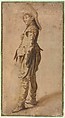 Study of a Standing Youth in a Hat, Dirck Hals (Dutch, Haarlem 1591–1656 Haarlem), Oil on paper