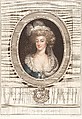 Portrait of Marie Antoinette, John Curtis (British, active 1786–1800), Stipple engraving and etching, printed in colors