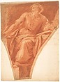 Study of St. Jerome, Girolamo Muziano  Italian, Red chalk