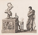Anatomie du gladiateur combattant applicable aux beaux arts, ou Traité des os, des muscles, du mécanisme de mouvemens, de proportions et des caractères du corps humain (Anatomy of the Fighting Gladiator), Paris (Salvage), 1812, Written and illustrated and published by Jean-Galbert Salvage (French, 1770–1813), Folio volume (74 pp.) illustrated with 22 engravings printed in black and red ink; bound in red boards; red leather spine with gold-stamped ornament