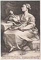 Thalia, Hendrick Goltzius (Netherlandish, Mühlbracht 1558–1617 Haarlem), Engraving