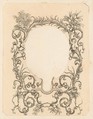 Ornamental Frame with Garlands, Anonymous, 18th century, Etching
