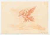 The Rape of Ganymede, Sophia Blesendorf (German, active late 17th century), Red chalk, with graphite underdrawing