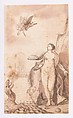 Perseus and Andromeda, Circle of Gotthard Ringgli (Swiss, Zurich 1575–1635 Zurich), Pen and brown and gray ink, brush and brown wash over graphite