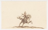 A Horseman, Attributed to Hans Caspar Nüscheler (Swiss, Zurich 1615–1652 Zurich), Pen and brown ink