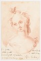 Head of a Girl, Rudolf Escher (Swiss, Zurich 1662–1721 Zurich), Red chalk