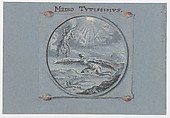 The Fall of Icarus, Johann Caspar Hessius (Swiss (?), active late 17th century), Pen and black ink, brush and gray wash, and gouache