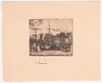 The Port of Rouen, Camille Pissarro  French, Etching, aquatint, and drypoint on laid paper; second state of two