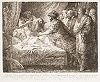 Allegory of Painting (The Death of Leonardo da Vinci), Giuseppe Cades  Italian, Etching