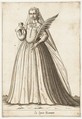 La Sposa Romana (Bride), Attributed to Pietro Bertelli (Italian, active Padua, ca. 1571–1621), Engraving