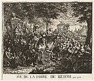 Vue de la Foire de Bezons, Gabriel de Saint-Aubin (French, Paris 1724–1780 Paris), Etching, after second state
