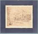 Study of a Palm Tree (recto); Mountain Landscape (verso), Nicolas Poussin (French, Les Andelys 1594–1665 Rome), Pen and brown ink, over traces of black chalk (recto); pen and brown ink (verso)