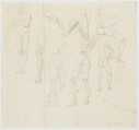 Nude Study, Anonymous, Italian, early 19th century, Pen and brown ink