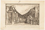 Trade Card for Périer, Ironmonger, Gabriel de Saint-Aubin  French, Etching and drypoint, reworked with pen and brown ink
