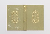 The Chevalier of Pensieri-Vani, Alice Cordelia Morse American, Green cloth covered boards with gold decoration