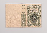 The Wrecker, Alice Cordelia Morse  American, Light rust cloth covered boards with dark and light green and gold decoration