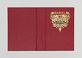 Dariel: A Romance of Surrey, Alice Cordelia Morse  American, Deep red cloth over boards with green and gold decoration