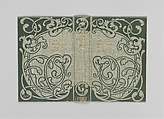 The Majesty of Man: A Novel, Alice Cordelia Morse  American, Pale green cloth covered boards with dark green and gold decoration
