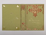 The Boy Travellers: In Great Britain and Ireland, Alice Cordelia Morse  American, Pale green cloth covered boards with red and gold decoration