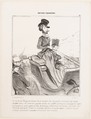 Un soi disant Négociant... (A so-called Merchant...), from Émotions Parisiennes, published in "Le Charivari", Honoré Daumier  French, Lithograph; third state of three (Delteil); sur blanc