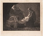 The Burial of Atala, Jean-Baptiste-Raphael-Urbain Massard  French, Etching; proof