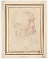 Head of Bearded Man (recto); Head of a Girl (verso), Girolamo Mazzola Bedoli (Italian, Viadana ca. 1505–ca. 1570 Parma), Red and black chalk (recto); red and black chalk, with pen and gray-brown ink (verso)