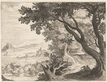 Riverscape, Aegidius Sadeler II (Netherlandish, Antwerp 1568–1629 Prague), Engraving