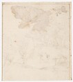 Recto: Landscape with Trees and Figures (? Remarks on the  Winds and the Lay-out of the City; Vitruvius, Book 1, Chapter 6, nos. 2, 3): Verso: Blank., Attributed to a member of the Sangallo family (Florence, ca. 1530–1545), Pen and dark brown ink
