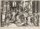 Mass of St. Gregory, Simon Wynhoutsz Frisius  Netherlandish, Etching