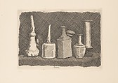 Natura morta a grandi segni, Giorgio Morandi  Italian, Etching