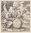 Time, Enea Vico Italian, Engraving