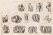 Subjects after Antique Cameos and Gems, from "Speculum Romanae Magnificentiae", Anonymous, Italian, 16th century, Engraving; first state