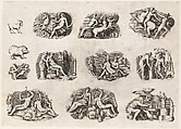 Subjects after Antique Cameos and Gems, from "Speculum Romanae Magnificentiae", Anonymous, Italian, 16th century, Engraving; second state