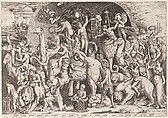The Indian Triumph of Bacchus, Anonymous, French, 16th century (?) French, Engraving