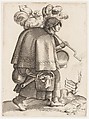 Costume Plate: Wife of a Warrior from Germany, Enea Vico Italian, Engraving