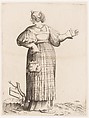 Costume Plate: Woman from Germany, Enea Vico Italian, Engraving