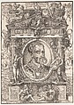 Emperor Charles V, Anonymous, Woodcut; reverse copy